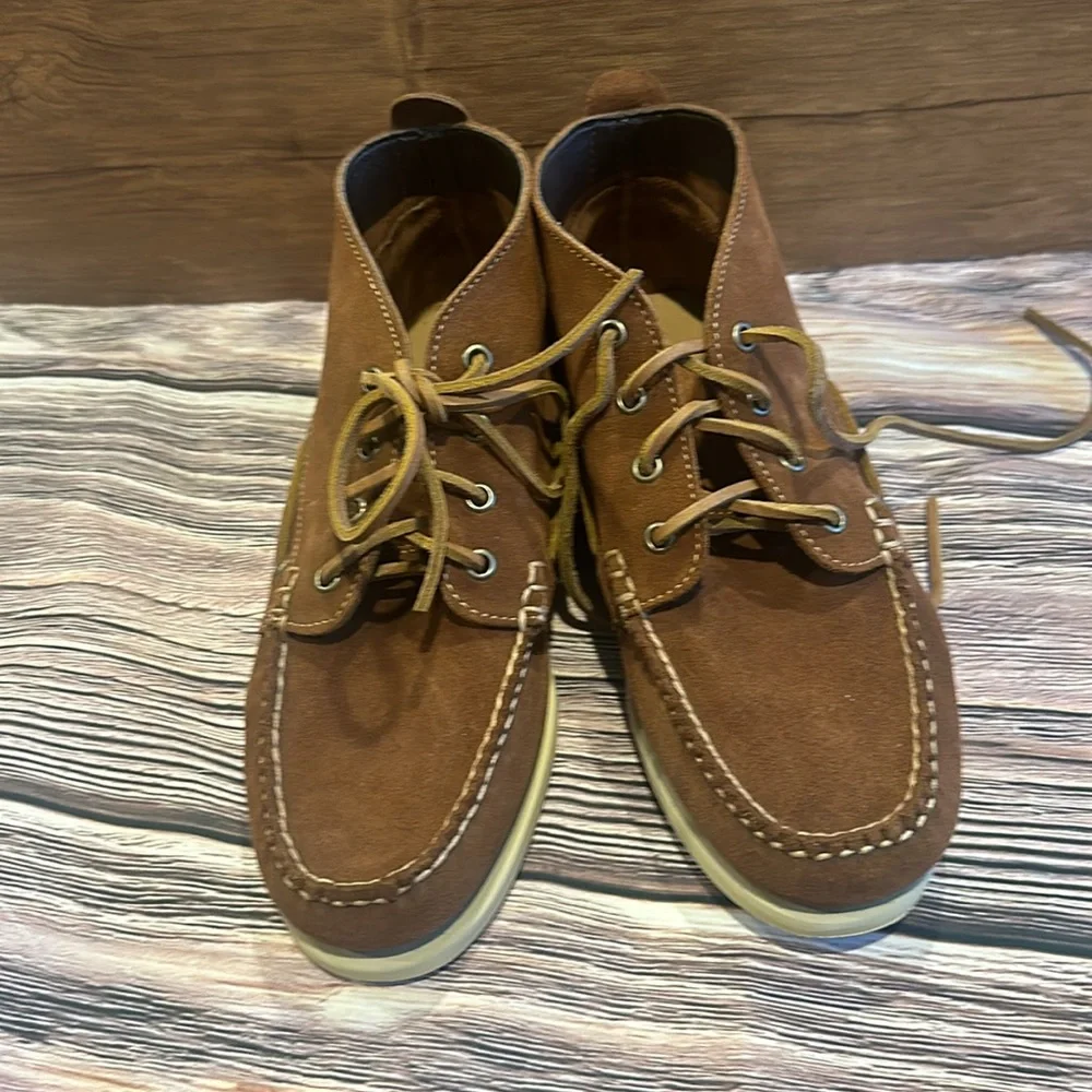 J.crew Factory men’s Chukka boots dark brown new with box size 8.5
